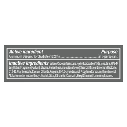 Stain Defense Long Lasting Men'S Antiperspirant Deodorant Dry Spray, Clean, 3.8 Oz